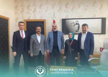 YENİ SENDİKA Genel Başkanı Metin Memiş Yeni Mahalle E.A.H Başhekimini Ziyaret Etti