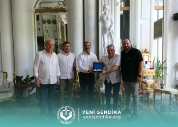 YENİ SENDİKA Genel Başkanı Metin Memiş ve Genel Başkan Vekili Recep TEMEL Gazeteciler Cemiyeti’ni Ziyaret Etti