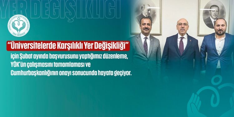 Üniversitelerde Karşılıklı Naklen Atanma Başvuruları Başlıyor!