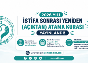 2026 Yılı İstifa Sonrası Yeniden (Açıktan) Atama Kurası Yayınlandı
