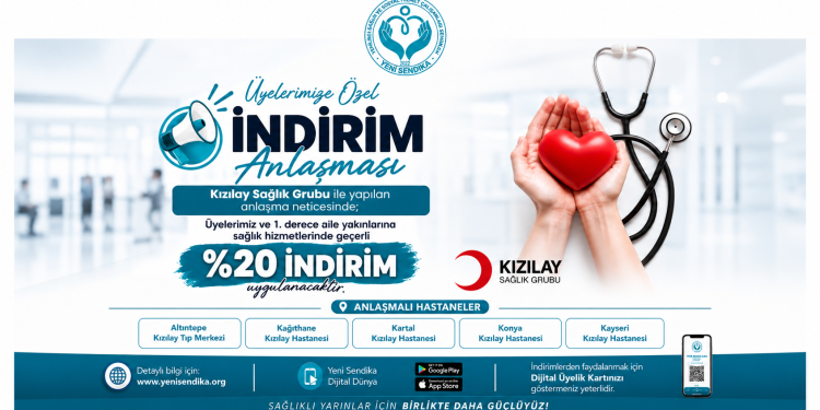 Yeni Sendika Üyelerine Kızılay Sağlık Grubu’nda %20 İndirim Fırsatı