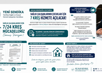 Yeni Sendika tarafından hazırlanan “Aile Dostu Sağlık Tesisi ve Çalışan Destek Programı” kapsamında gündeme getirilen 7/24 kreş ihtiyacı Hayata Geçiyor