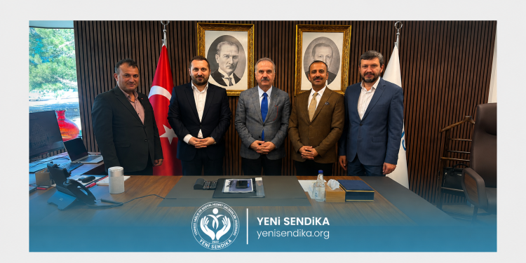 YENİ SENDİKA’DAN ASSİSTT GENEL MÜDÜRÜ HAYRETTİN ÖZTAŞ’A HAYIRLI OLSUN ZİYARETİ