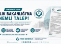 YENİ SENDİKA’DAN SAĞLIK BAKANLIĞI’NA ÖNEMLİ TALEP: NÖBET VE ÇALIŞMA PLANLAMALARINDA AİLE HAYATI GÖZETİLSİN