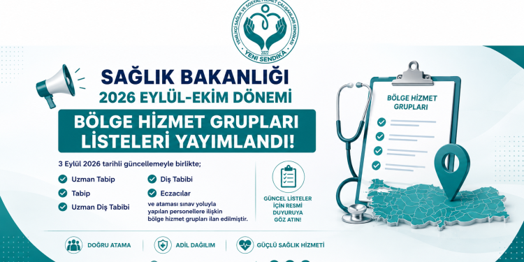 Sağlık Bakanlığı 2026 Eylül-Ekim Bölge Hizmet Grupları Listelerini Yayımladı