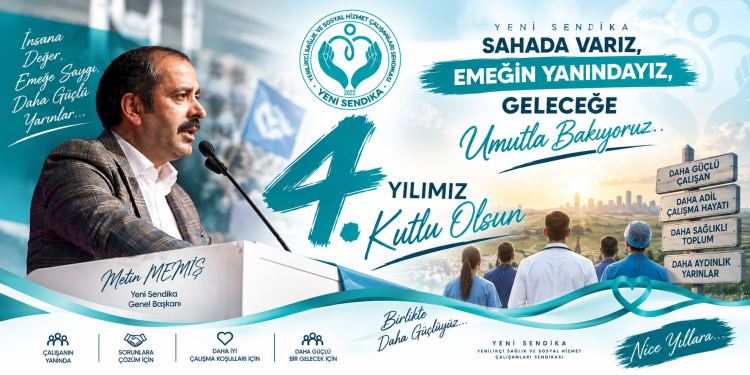 SAHADA VARIZ, EMEĞİN YANINDAYIZ, GELECEĞE UMUTLA BAKIYORUZ
